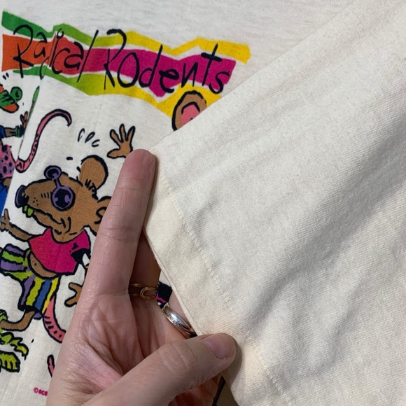 VINTAGE | RARE Deadstock ’86 OP Single Stitch US Made ‘Radical Rodents’ Tee - Picture 7 of 16